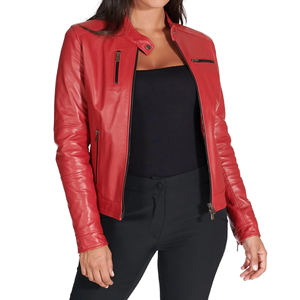 Chaqueta de Cuero para Mujer, Superventas, con Logotipo Personalizado, Precio de Fábrica al por Mayor, Talla XL, Ropa Larga de Invierno, Chaqueta Transpirable para Mujer - Product Image 5