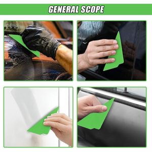 2 piezas Espátula de contorno triangular multiusos flexible y raspador de tarjetas, herramienta para ventanas de coche, para tintado de ventanas y vinilos para coches - Product Image 3