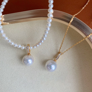 Natural Freshwater <b>Edison</b> Pearl Universal Buckle Pendant Retro Multi-functional Extreme Strong <b>Light</b> Fashion Jewelry Sets - Product Image 3