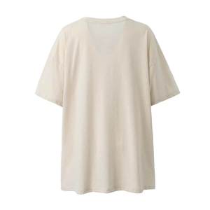 เสื้อยืดคุณภาพสูง 300 กรัม ผ้าฝ้าย 100% ทรงหลวม ไหล่ตก พิมพ์โลโก้แบรนด์ตามสั่ง พิมพ์นูน  ไซส์ใหญ่  สำหรับผู้หญิงและผู้ชาย - Product Image 2
