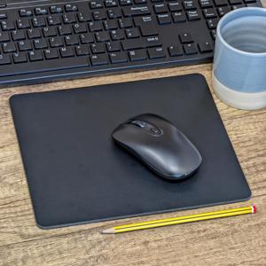 Waterproof Real Leather Mouse Pad Custom Logo <b>Desk</b> Mat Smooth Tracking Surface Cowhide Leather Pad for Laptop LMP-0006 - Product Image 2