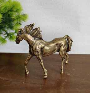 Figura de Caballo de Latón Hecha a Mano, Escultura de Gallo Galopante, Estatua Ecuestre de Metal Detallada, Decoración de Lujo para el Hogar, Adorno de Mesa - Product Image 6
