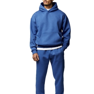 Meilleur prix, survêtement sportif d'hiver personnalisé pour hommes, ensemble de jogging à capuche en polaire, unisexe, 100% coton respirant - Product Image 4