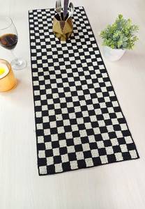 <b>Black</b> Gold Embroidered Floral Table <b>Runner</b> Handmade Luxury Design Eco-Friendly Durable Lightweight Customized Shape Fabric Mats - Product Image 3