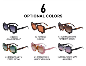 Lunettes de soleil personnalisées avec logo pour femmes, verres carrés Y2K, vente en gros, tendance, haute qualité, protection UV400, lunettes de soleil de luxe pour femmes 2025 - Product Image 6