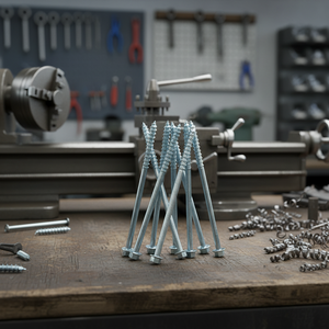 สกรูเกลียวบางหัวหกเหลี่ยมเหล็กกล้าคาร์บอนชุบสังกะสี คลาส 4.8 และ 6.8 ขนาด M6-M12 เมตริก/นิ้ว มาตรฐาน DIN/ANSI รุ่น PDC 13 - Product Image 1