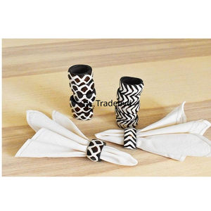 Anneau de serviette en os de style campagnard écologique de qualité supérieure, fait main, élégant accessoire de table Tradebyd - Product Image 6