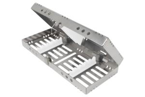 Cassette de Stérilisation pour Instruments Dentaires en Acier Inoxydable de Haute Qualité, 6 Pièces, Plateau Chirurgical Certifié CE Java Surgical - Product Image 4