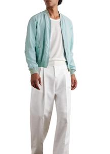 Chaqueta de vuelo de satén de nailon de invierno personalizada para hombre, ropa de calle de invierno con cierre de cremallera, chaqueta Bomber gruesa de talla grande - Product Image 3