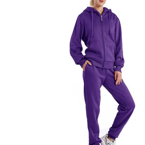 Ensemble de survêtement confortable grande taille avec sweat à capuche et pantalon de jogging pour le fitness, les sports, l'entraînement, le club, l'école, hommes et femmes - Product Image 4