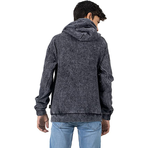 Boxy Fleece Pullover Hoodie Oversized Regular Length Unisex Heavy Weight Cotton Breathable Quick Dry Pocket No String 430gsm - Product Image 5