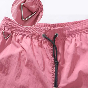 Shorts Bermuda pour Homme, Couleur Unie, Séchage Rapide, Respirant, Poches Avant, Taille Mi-Haute, Fermeture à Cordon, 100% Polyester Tricoté, Décontracté - Product Image 5