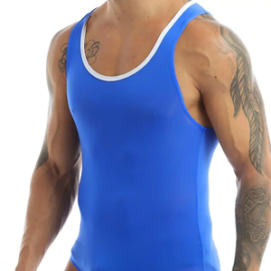 Customized Colors <b>Men</b> Adult Wrestling <b>Singlet</b> Spandex/Polyester Fabric Anti-Bacterial Quick Dry Features Custom Print - Product Image 6