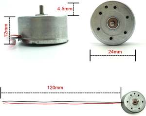 Moteur électrique miniature DC 3V 1730RPM en gros pour jouets DIY, générateur éolien, mini moteur électrique DIY, moteur de jouet DIY en gros - Product Image 6