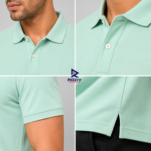 Polo homme en tissu doux et respirant, idéal pour un usage quotidien, coupe confortable, look élégant pour les hommes modernes. - Product Image 6