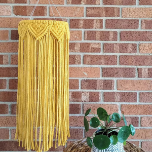 Elegante Lámpara de Techo Colgante de Macramé Hecha a Mano con Diseño de Medusa, de Algodón con Marco de Metal, para Decoración de Hotel - Product Image 6