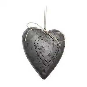 Cutout Heart Metal Christmas <b>Tree</b> <b>Ornament</b> Decorative Holiday Hanging Accent - Product Image 6