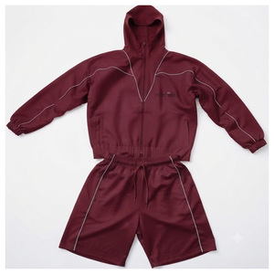 Veste coupe-vent tendance à capuche, épaisse, grande taille, style streetwear, imprimé personnalisé, imperméable et respirante, modèle court 2 - Product Image 3