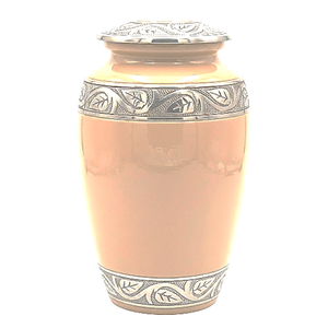 Urnes funéraires en aluminium pour adultes avec bande gravée, finition argentée turquoise, urne funéraire en métal pour cendres humaines - Product Image 2