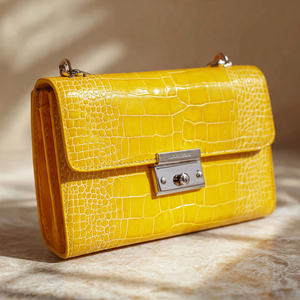 Sacs à main en cuir véritable pour femmes, haute qualité, style tendance, fermeture à glissière, style preppy - Product Image 1