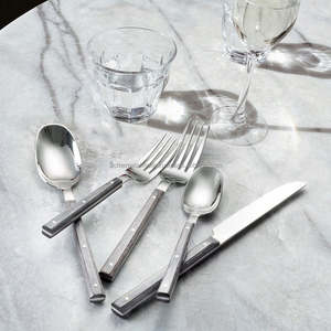 Ensemble de cuillères à thé en acier inoxydable miroir de bonne qualité Argenterie élégante idéale pour les restaurants et les ustensiles de cuisine - Product Image 6