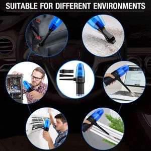 (ABC) Aspiradora y Sopladora de Aire Inalámbrica 2 en 1 Recargable de 8000PA, Mini Compresor Eléctrico Portátil, Limpiador de Mano para Auto y PC - Product Image 4