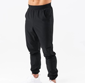 OEM Canvas Dark Men's Formal <b>Joggers</b> with Pocket Sweatpants Flare Cargo <b>Stacked</b> Trousers - Product Image 3