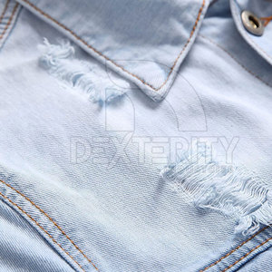 Servicios OEM, Chaqueta de Mezclilla para Hombre de Diseño Personalizado de Alta Calidad, Cierre de Botones, Impermeable, Ecológica, Transpirable, para Invierno - Product Image 4