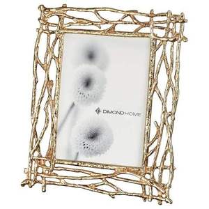 Gold Metal Rectangle Photo <b>Frame</b> With Floral Design Horizontal <b>Picture</b> <b>Frame</b> For Wall Decor Home Livingroom <b>Wedding</b> Gift Use - Product Image 4