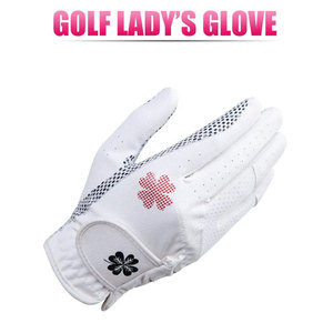 Ensemble de gants de golf pour femmes en cuir PU, respirants, avec grip en silicone, pour le sport, vente en gros - Product Image 2