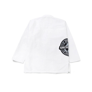 Uniforme de Jiu Jitsu Blanco para BJJ Brasileño, Personalizable con Logotipo Frontal, 480g, Transpirable, de Secado Rápido, 100% Algodón, Tejido Perla - Product Image 2