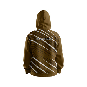 Sweat à capuche personnalisé à imprimé géométrique, 100% polyester, cordon de serrage, logo personnalisé - Product Image 2