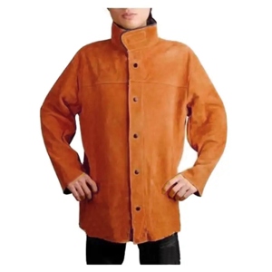 Veste de travail en cuir robuste pour soudeurs, protection contre la vapeur, ignifuge, résistante au feu, anti-rayonnement, résistante à la chaleur jusqu'à 400°C - Product Image 6