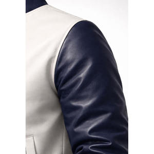 <b>Men</b> Premium Genuine <b>Leather</b> <b>Jacket</b> Casual Soft Comfortable Durable Full Zip Regular Fit Winter Breathable Quick-Dry Fashion - Product Image 6