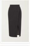 <b>Women</b> Formal Wrap Front Slit Pencil <b>Skirt</b> Office Uniform - Product Image 1