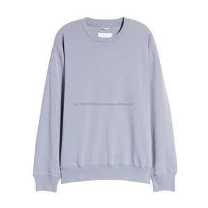 Usine directe hommes coton polaire sweat confortable col rond pour l'hiver Street Wear couleur unie Style décontracté - Product Image 5