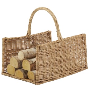 Grossiste Nouveau design 100% Porte-bûches en rotin Porte-bois de chauffage Hangar de stockage de bois de chauffage intérieur pour la décoration d'automne fabriqué au Vietnam - Product Image 1