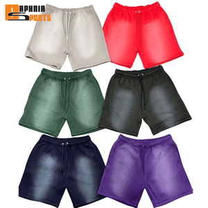 Pantalones Cortos Deportivos para Hombre, Estilo Urbano, Personalizados, Sólidos, Vintage, Holgados, Lavados al Ácido, Transpirables, Resistentes al Viento, para Actividades al Aire Libre - Product Image 5