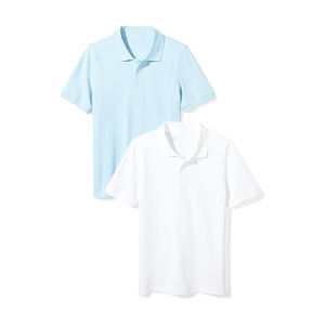 เสื้อโปโลเด็กผู้ชาย OEM สวมใส่สบาย ผ้าฝ้าย 100% รับสั่งพิมพ์ลายตามแบบ ไซส์ใหญ่ สไตล์ลำลอง กันยับ ระบายอากาศได้ดี แห้งเร็ว - Product Image 1