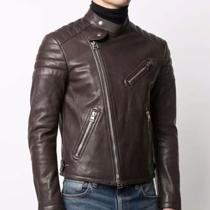 Fully Customized Custom Logo Men Motorbike Leather Jacket High Quality Quick Dry Genuine Leather Motorbike Jacket - Product Image 3