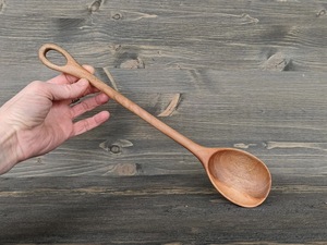 Cuchara de Té de Madera Natural, Ecológica, Hecha a Mano, para Café, Té, Azúcar y Especias, Acabado Liso, Utensilio de Cocina - Product Image 4