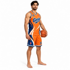 Ropa Deportiva Transpirable y Ligera para Entrenamiento, Competencia, Práctica, Ejercicio, Baloncesto, Uniforme de Equipo Atlético, Jersey y Pantalones Cortos - Product Image 3