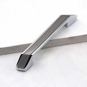Poignée moderne argentée et noire pour armoire, tiroir, porte, poignée élégante pour cuisine, bureau, chambre, fenêtre - Product Image 4