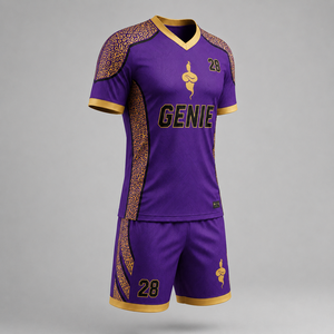 Uniforme de Fútbol Premium, Conjunto de Jersey Deportivo, Uniforme de Fútbol Hecho con Tela Ligera de Secado Rápido para Entrenamientos - Product Image 2