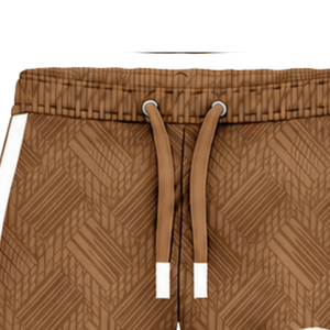 <b>Brown</b> Sports Shorts Custom Athletic Training <b>Gym</b> Workout Drawstring Quick Dry Breathable Performance Activewear Team Uniform <b>Set</b> - Product Image 5