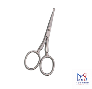 Ciseaux pour manucure et pédicure, ciseaux pour oreilles et nez, taille 9 cm, forme droite, acier inoxydable - Product Image 3