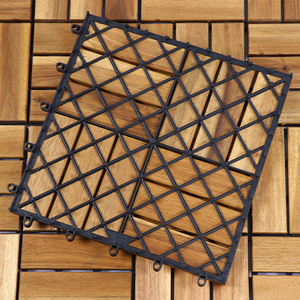Carreaux de terrasse en bois d'acacia en gros de haute qualité 6 lattes Design carré moderne pour parquet Fabriqué au Vietnam - Product Image 5