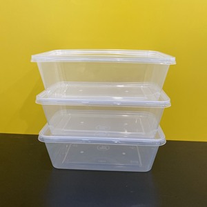 2026 New Promotion Best quality Low price Transparent Injection Rectangle Disposable 550/750ml <b>Plastic</b> Food <b>Container</b> with Lids - Product Image 1