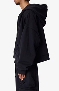 เสื้อฮู้ดดี้ผู้ชายขายส่ง ผ้าฝ้ายหนานุ่ม สไตล์สตรีทแวร์ - Product Image 4