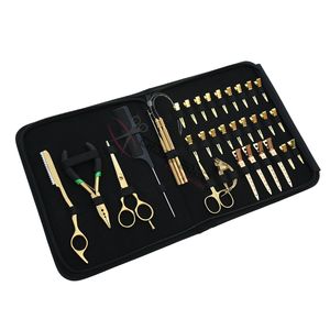 Professional Hair Extension Tools <b>Tape</b>-In Pressing Tool Flat Bead Crimping Micro Ring Pulling <b>Loop</b> <b>Hook</b> Quick Parting Ring - Product Image 1